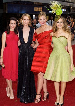 Kristin Davis, Cynthia Nixon, Kim Cattrall and Sarah Jessica Parker - The World Premiere of Sex And The City in London, May 12, 2008