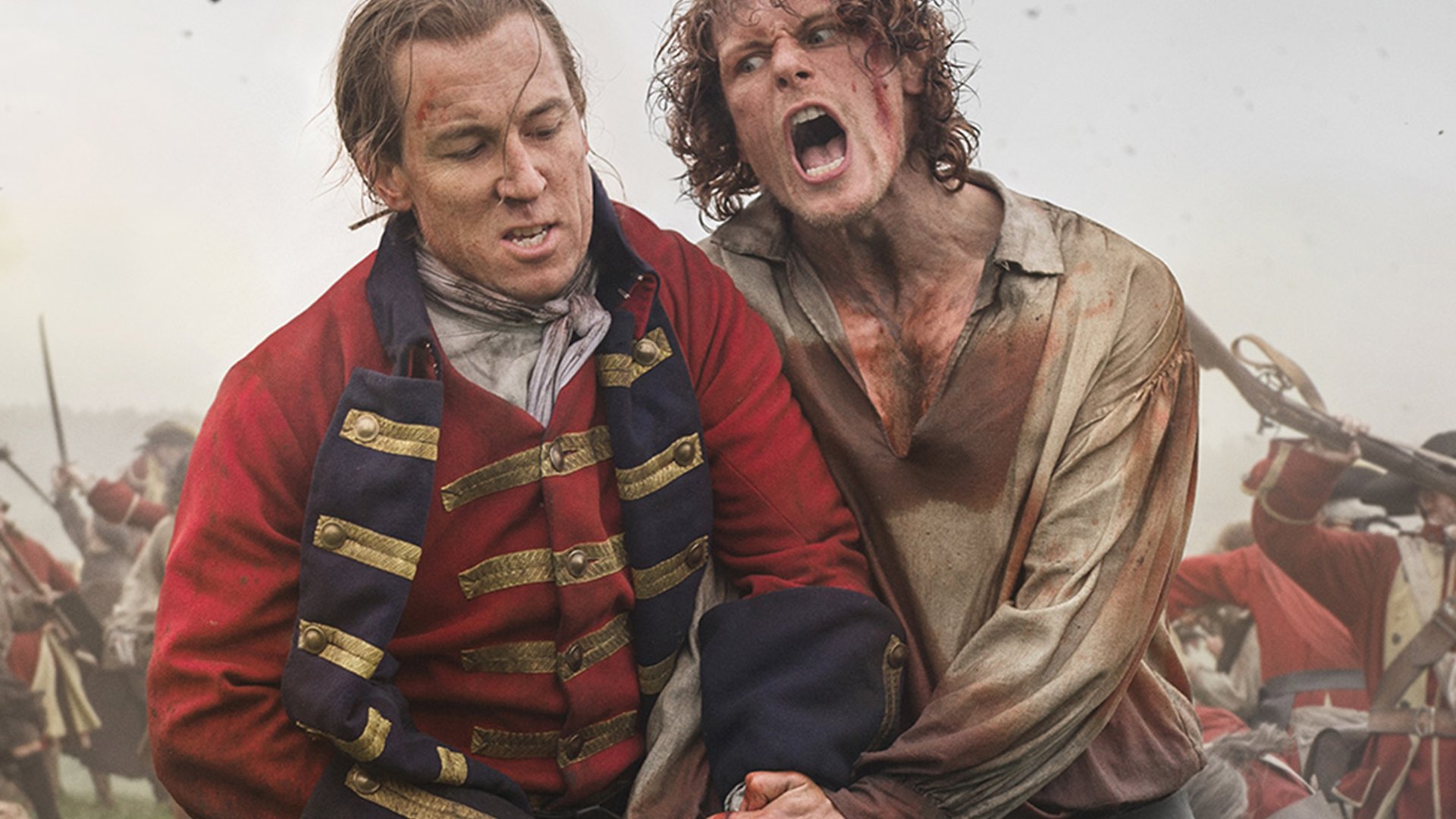 Tobias Menzies and Sam Heughan, Outlander