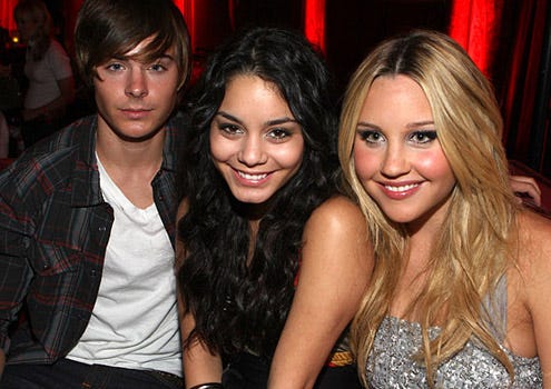Zac Efron, Vanessa Hudgens and Amanda Bynes - The Frederick's of Hollywood 2008 Spring collection fashion show to benefit Clothes off our Backs, October 24, 2007