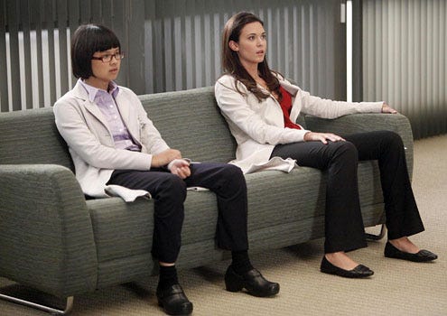 House - Season 8 - "The Confession" - Charlyne Yi as Park and Odette Annable as Adams