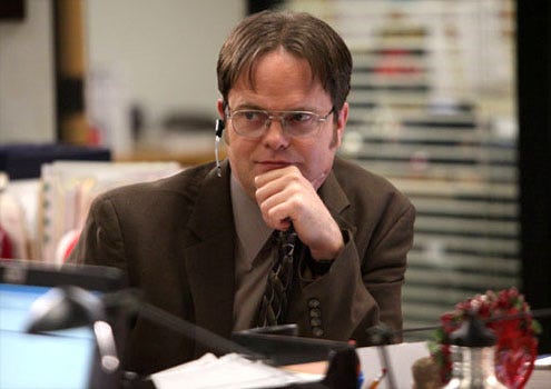 The Office - Season 7 - "PDA" - Rainn Wilson as Dwight Schrute