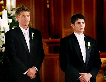 One Tree HIll - Season 5 - "Hundred" - Chad Michael Murray as Lucas and James Lafferty as Nathan