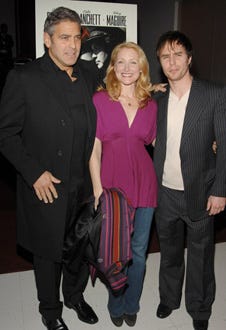 George Clooney, Patricia Clarkson and Sam Rockwell - "The Good German" New York City screening, December 1, 2006