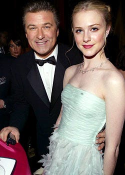 Alec Baldwin and Evan Rachel Wood - The 2004 Screen Actors Guild Awards, February 22, 2004