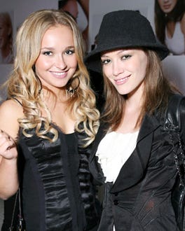 Hayden Panettiere and Hilary Duff - Joanna Schlip launches her book "Glamour Gurlz", Sept.2006