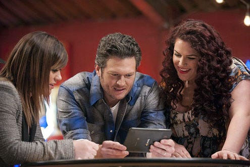 The Voice - Season 2 - Kelly Clarkson, Blake Shelton and Erin Willet