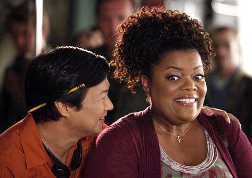 Community - Season 2 - "Messianic Myths and Ancient Peoples" - Ken Jeong as Chang and Yvette Nicole Brown as Shirley