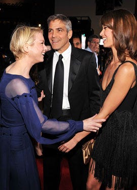 Renee Zellweger, George Clooney and Sarah Larson - The "Leatherheads" world premiere, March 31, 2008