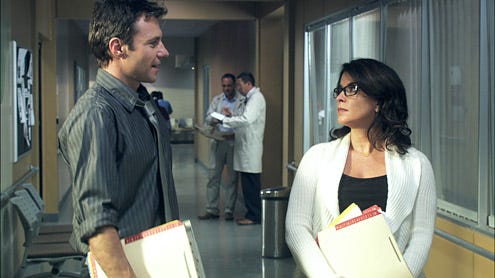Mental - Season 1 - "Book of Judges" - Chris Vance as Dr. Jack Gallagher and Annabella Sciorra as Nora Sokoff