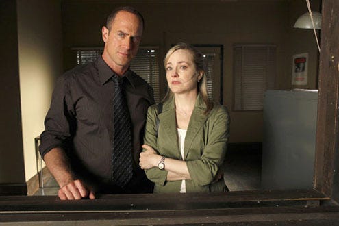Law & Order: Special Victims Unit - Season 11 - "Unstable" - Christopher Meloni as Det. Elliot Stabler and Geneva Carr as Katie Harris