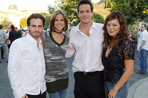 Rider Strong, Brooke Burns, Josh Hopkins and Lindsay Price - The WB's 7th Annual affiliate advertiser fall launch party - Aug. 2005