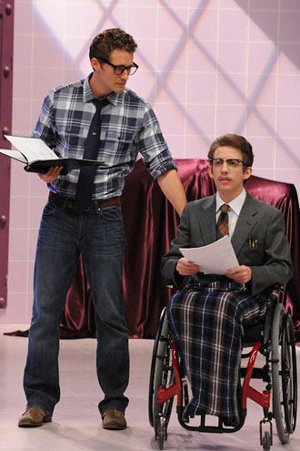 Glee - Season 2 - "The Rocky Horror Glee Show" - Matthew Morrison as Will and Kevin McHale as Artie
