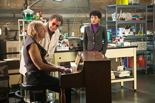 Fringe - Season 3 - "Firefly" - Guest star Christopher Lloyd, John Noble and Jasika Nicole