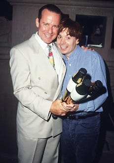 Phil Hartman and Mike Myers, January 1, 1993