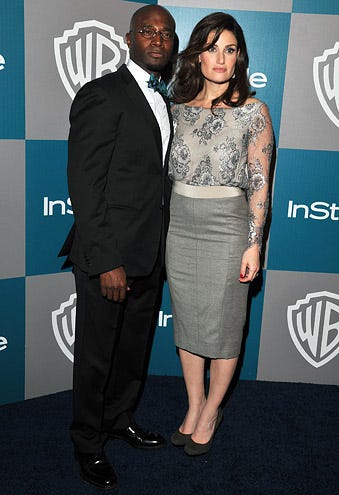 Taye Diggs and Idina Menzel - The 13th Annual Warner Bros. and InStyle Golden Globe after party, January 15, 2012