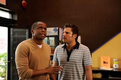 Psych - Season 4 - "Thrill Seakers & Hell Raisers" - Dule Hill and James Roday