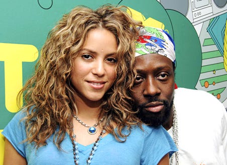 Shakira and Wyclef Jean - MTV's "TRL", March 2006