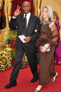 Danny Glover and wife - The 81st Annual Academy Awards, February 22, 2009