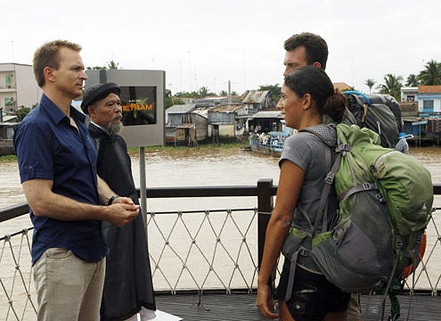 Amazing Race 15 - "They Thought Godzilla Was Walking Down the Street" - Phil Keoghan, Garrett and Jessica