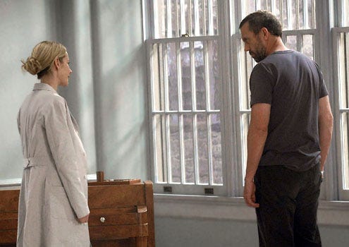 House - Season 6 - "Broken" - Megan Dodds as Dr. Beasley and Hugh Laurie as House