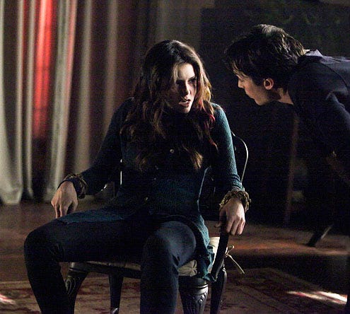 The Vampire Diaries -  Season 4 -"She's Come Undone" - Nina Dobrev and Ian Somerhalder