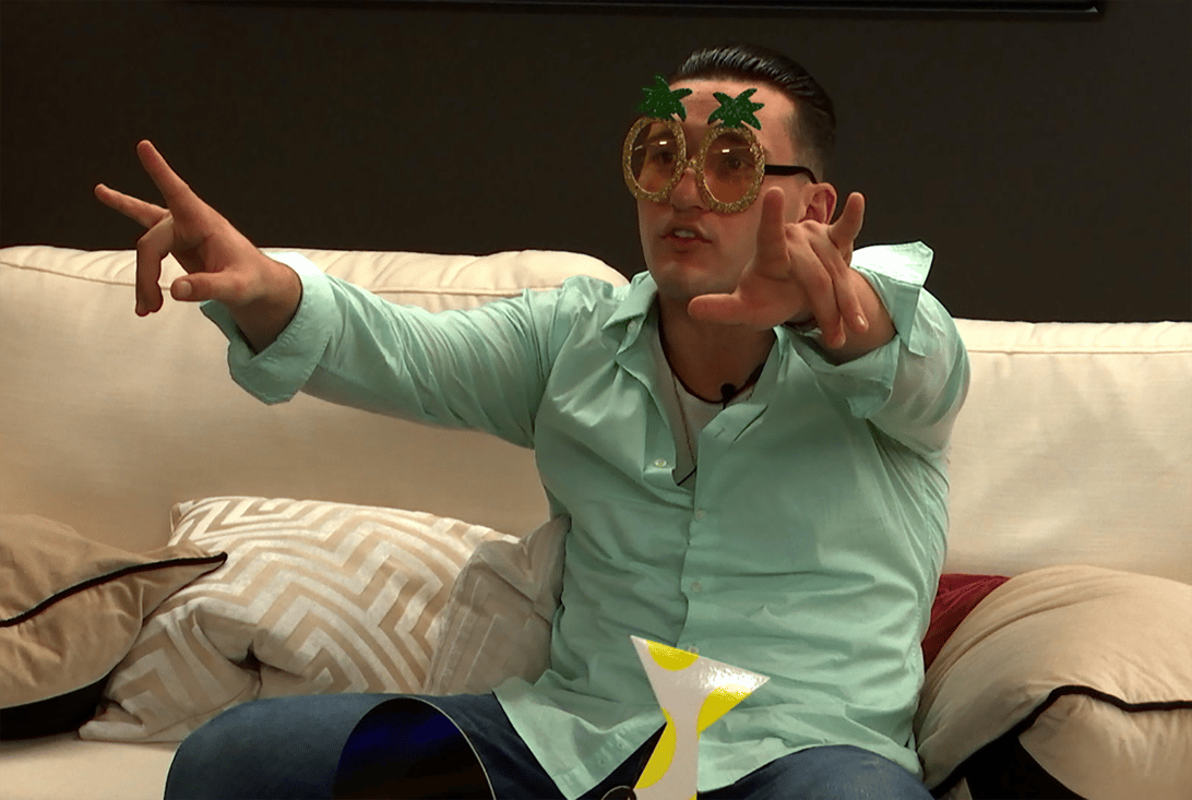 Joey From Netflix's The Circle Swears He Didn't Know What the Eggplant Emoji Meant