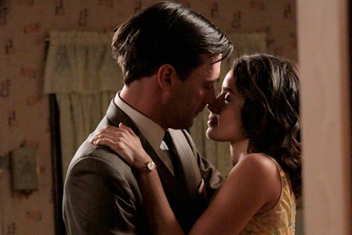 Mad Men - Season 3 - "Wee Small Hours" - Jon Hamm and Abigail Spencer