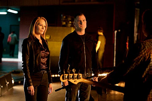 CSI: Crime Scene Investigation - Season 10 - "Unschockable" - Marg Helgenberger and George Eads