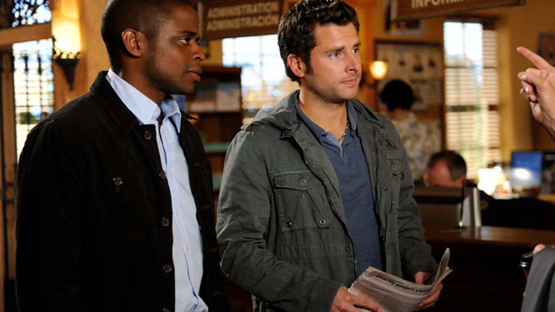 James Roday and Dule Hill, Psych