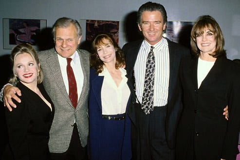 Charlene Tilton, Ken Kercheval, Mary Crosby, Patrick Duffy, and Linda Gray - Museum of Television & Radio T.V. Festival - 1994