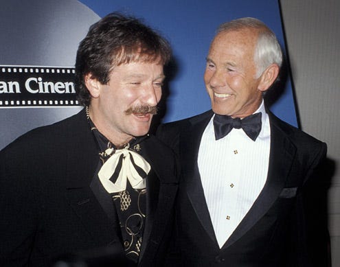 Robin Williams and Johnny Carson - American Cinemateque Moving Picture Ball, Los Angeles, May 6, 1988