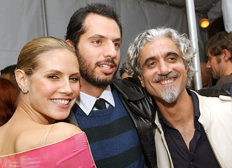 Heidi Klum, Guy Oseary and Ric Pipino - The 2002 VH1 Vogue Fashion Awards after party, October 15, 2002