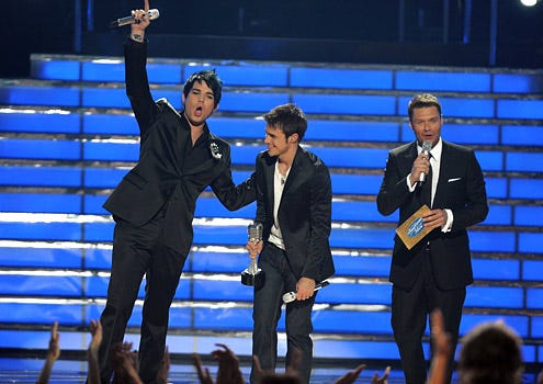 American Idol - Season 8 - Adam Lambert, Kris Allen and Ryan Seacrest