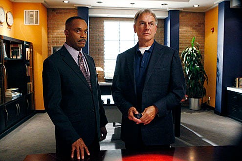 NCIS - Season 7 - "Outlaws and In-Laws" - Rocky Carroll and Mark Harmon
