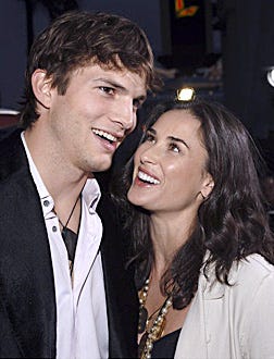 Ashton Kutcher and Demi Moore - The "Guess Who" Los Angeles premiere, March 13, 2005