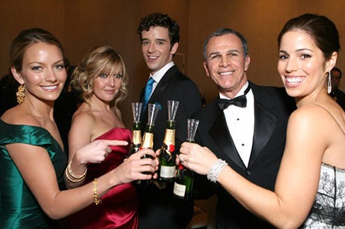 Becki Newton, Ashley Jensen, Michael Urie, Tony Plana and Ana Ortiz, Golden Globe Awards