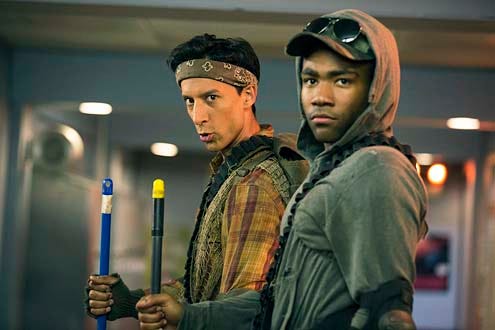 Community - Season 5 - "Geotherman Escapism" - Danny Pudi and Donald Glover