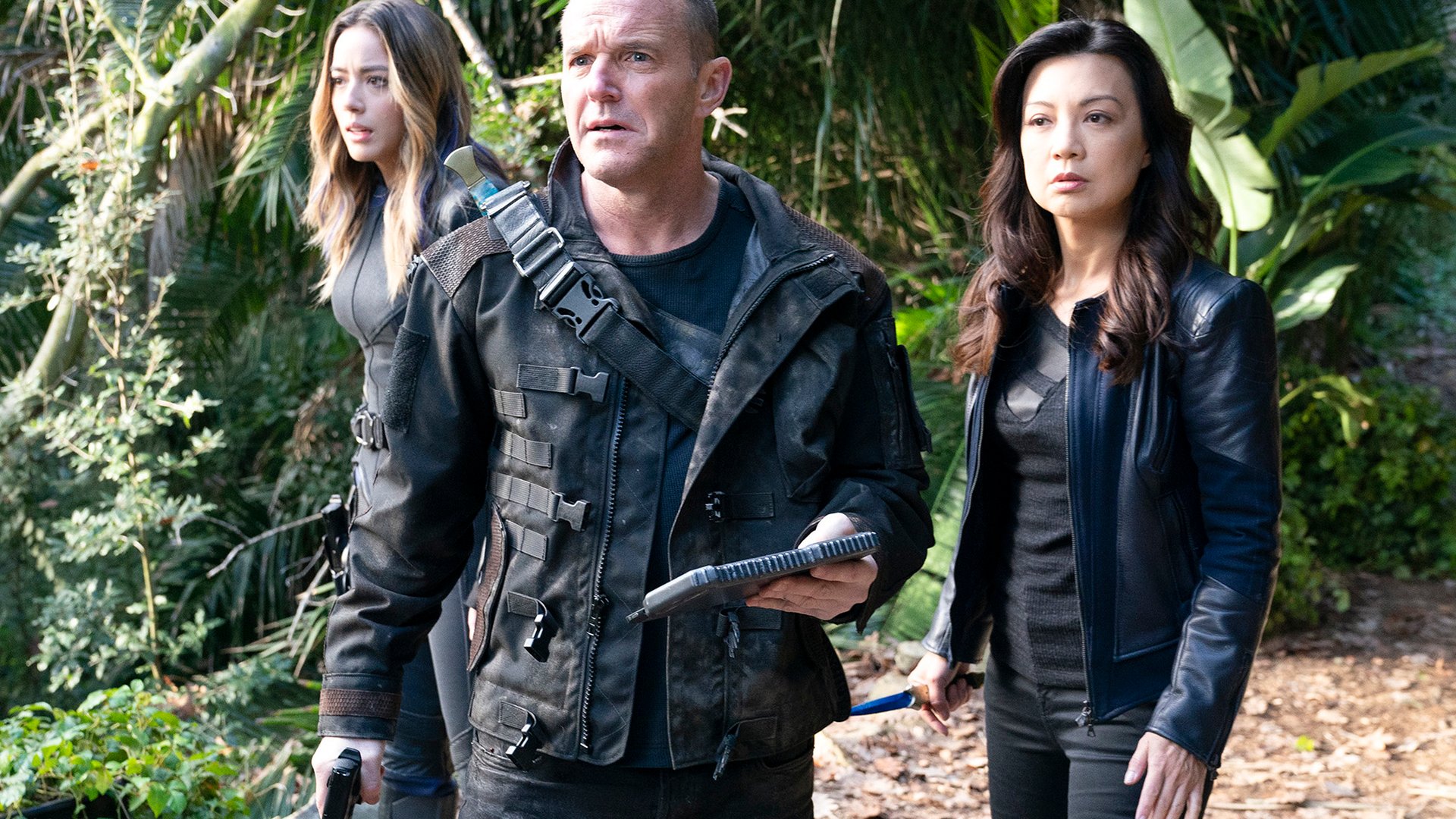 Chloe Bennet, Clark Gregg, and Ming-Na- Wen, Agents of S.H.I.E.L.D.