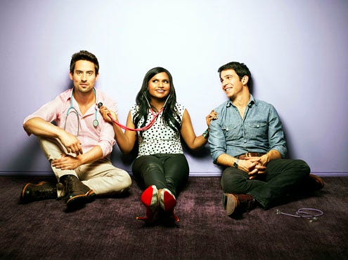 The Mindy Project - Season 1 - Ed Weeks, Mindy Kaling and Chris Messina