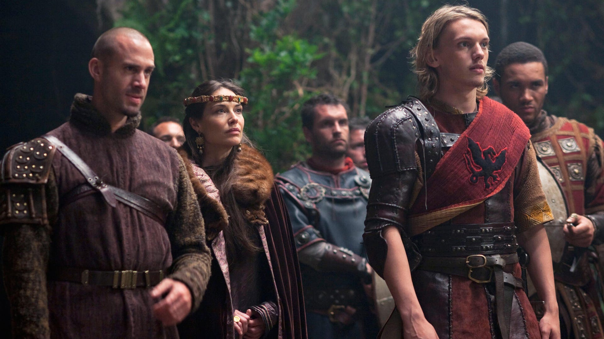 Joseph Fiennes and Jamie Campbell Bower, Camelot