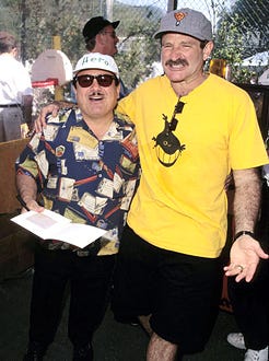Danny DeVito and Robin Williams - '95 Pediatric Aids Foundation Annual Picnic in Los Angeles, June 4, 1995