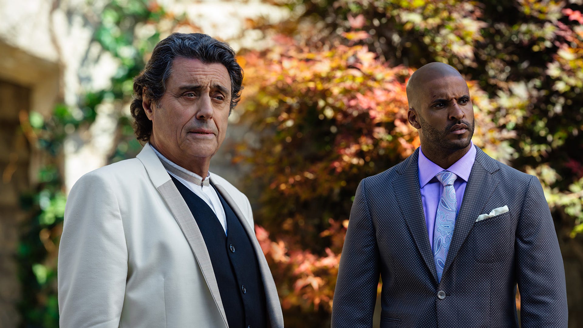 Ian McShane and Ricky Whittle, American Gods