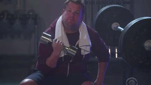 James Corden Hilariously Spoofs Kanye West's Athletic "Fade" Video