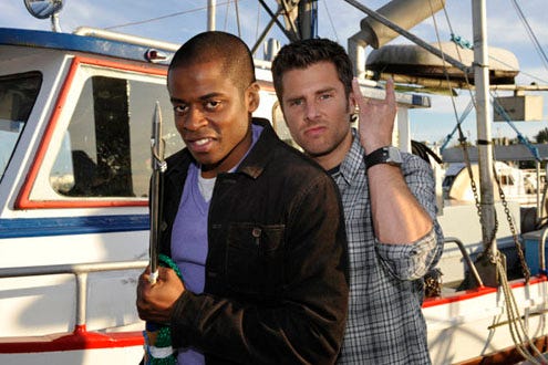 Psych - Season 4 - "The Head, the Tail, the Whole Damn Episode" - Dule Hill and James Roday