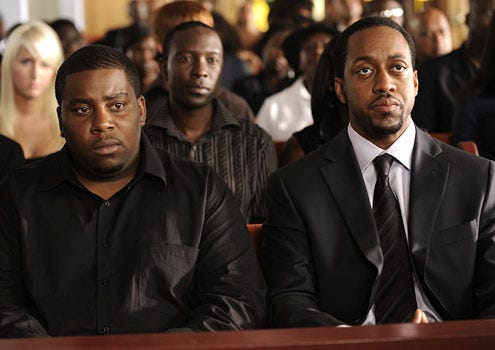 Psych - Season 3 - "High Top Fade Out" - Kenan Thompson as Joon and Jaleel White as Tony
