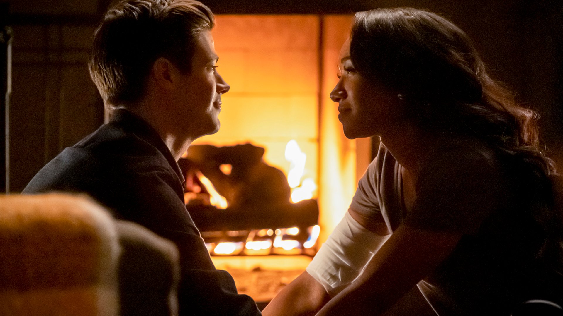 Grant Gustin and Candice Patton, The Flash
