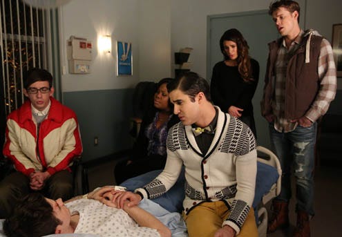 Glee - Season 5 - "Bash" - Kevin Mchale, Amber Riley, Lea Michele, Chord Overstreet, Darren Criss, Chris Colfer