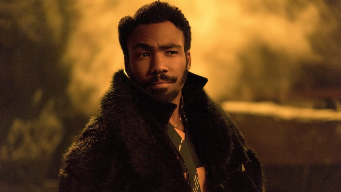 Donald Glover as Lando Calrissian in Solo: A Star Wars Story