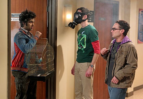The Big Bang Theory - Season 4 - "The Hot Troll Deviation" - Kunal Nayyar, Jim Parsons and Johnny Galecki
