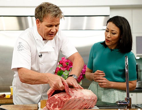The Today Show - Gordon Ramsay and Ann Curry, May 14, 2012